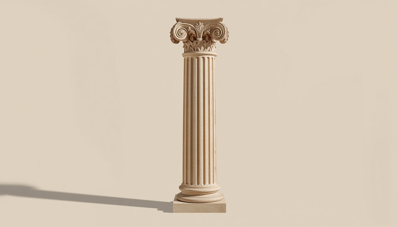 Handcrafted Indiana Limestone Corinthian columns on luxury residential estate, Greater Toronto Area, Tulip Precast Brampton Ontario