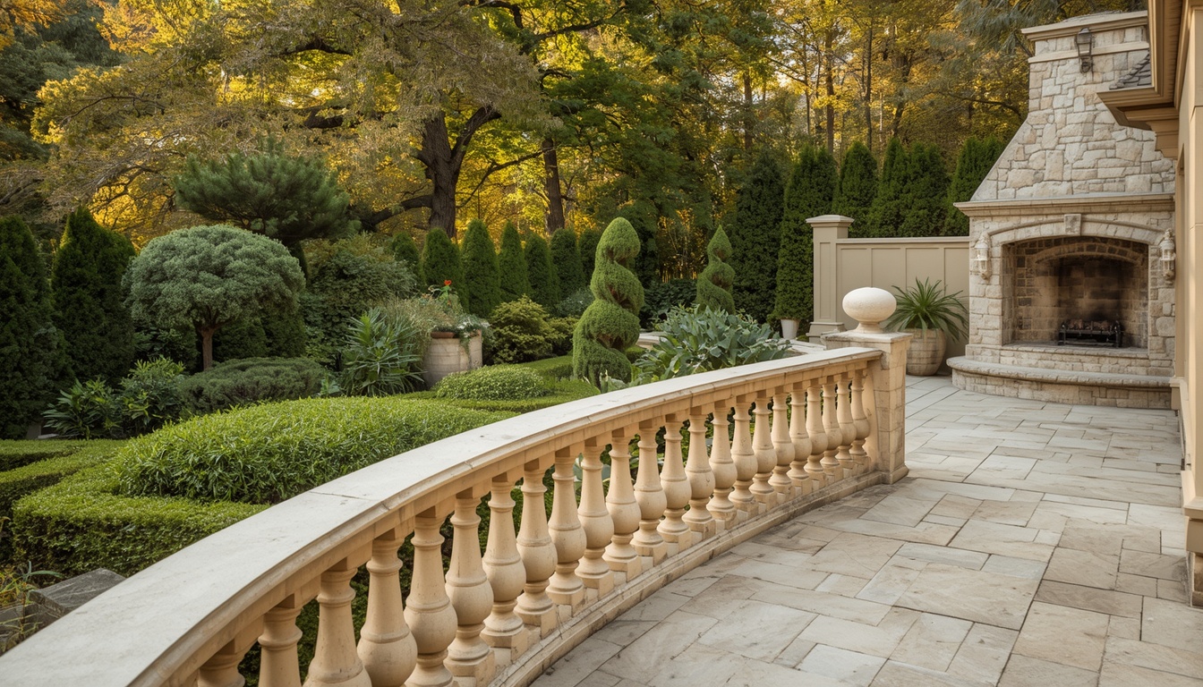 Indiana Limestone balusters and balustrade on luxury residential balcony, Greater Toronto Area, Tulip Precast Brampton Ontario