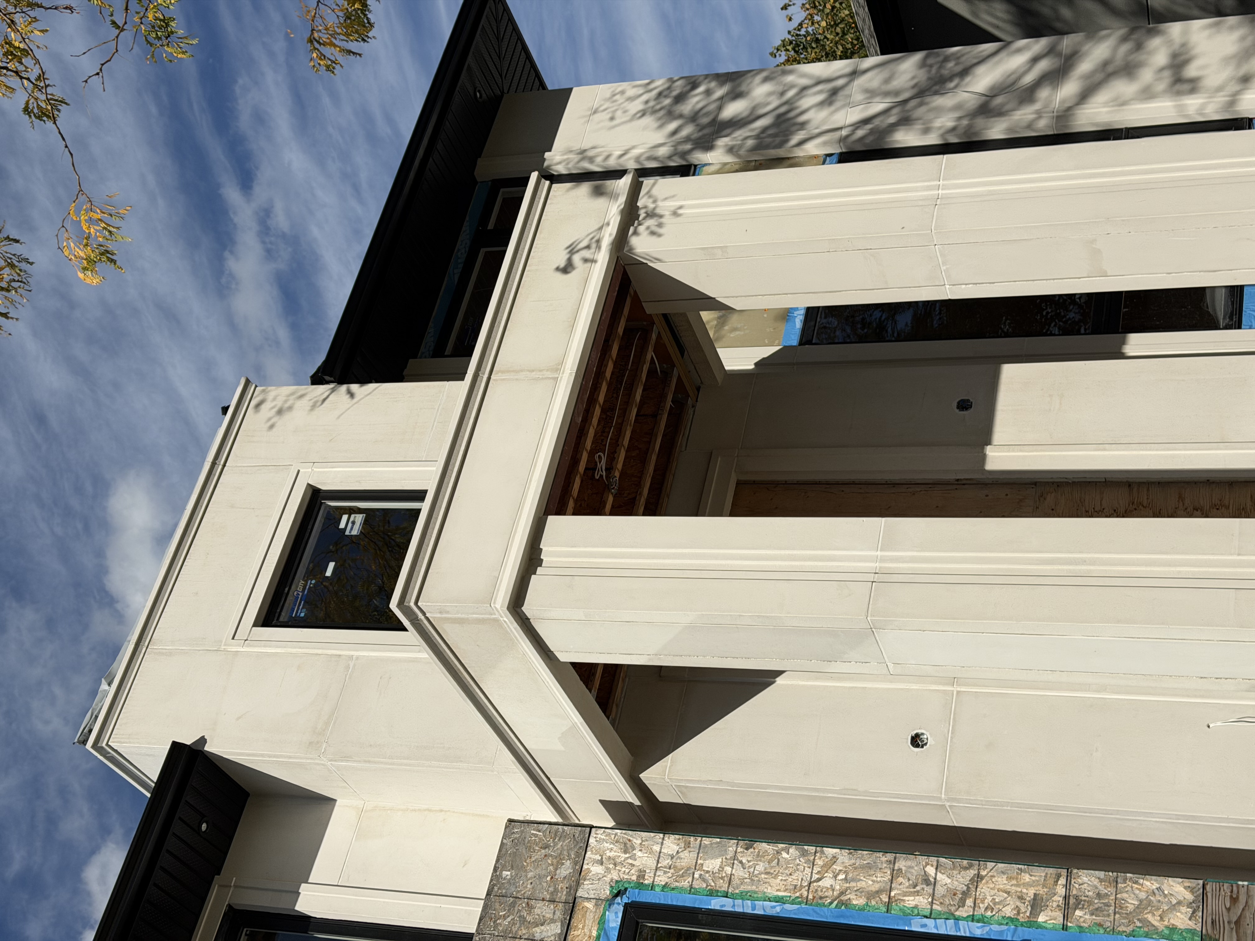 Artisan Indiana limestone carving detail, Oakville